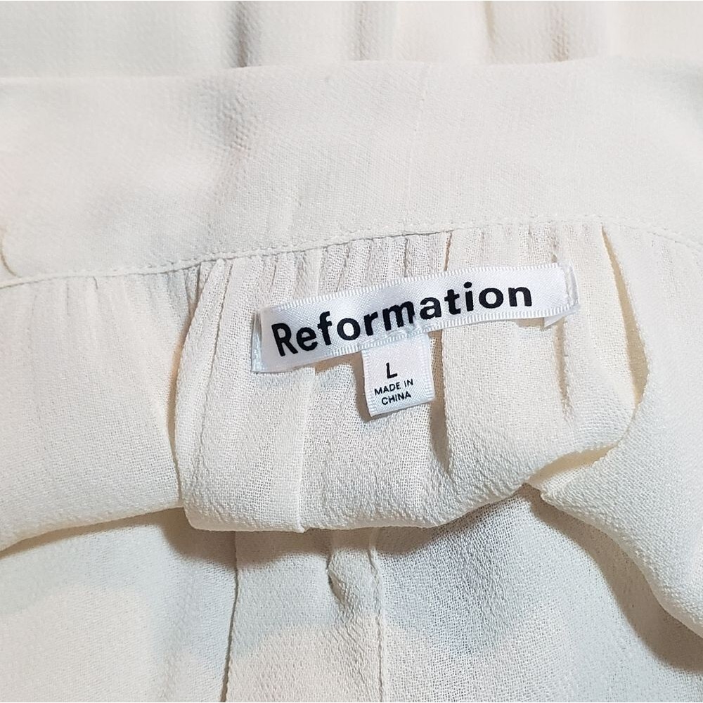 Reformation Freya Top Cream Size Large - Picture 11 of 16